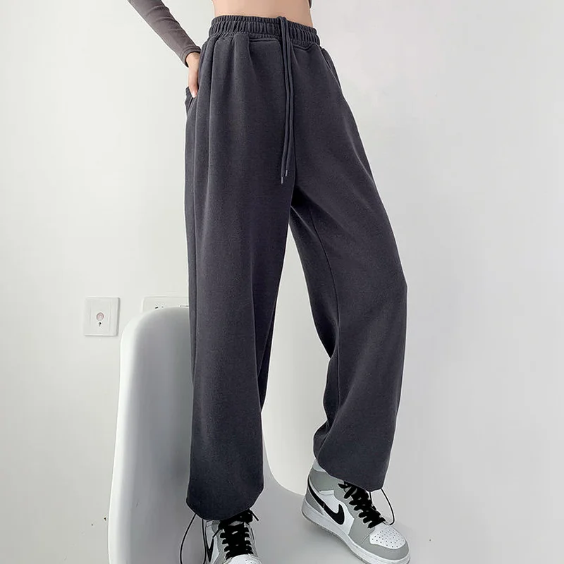 2022 Spring And Autumn Hot Girls Street Style Printed Love Sweatpants Women's Thin High Waist Elastic Waist Guards Casual Loose