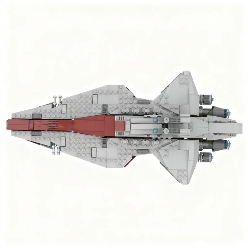 Фото 653 детали MOC Star Battle Midi Venator Class: Альтернативная модель конструктора, игрушки-блоки, идея для рождественских подарков, креативные подарки для детей №3