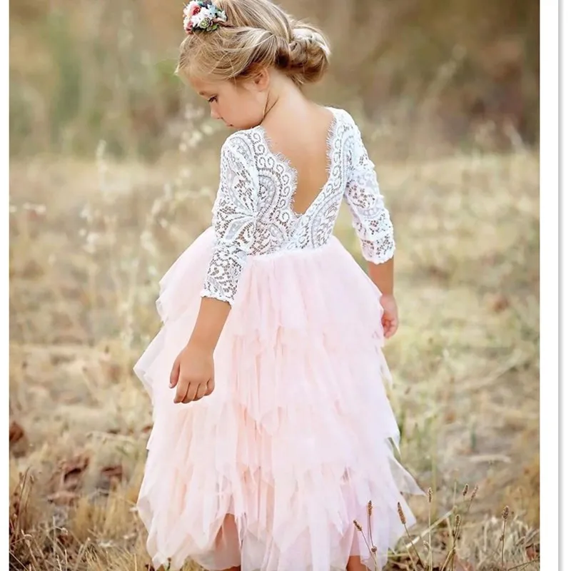 

Tutu Lace Girl Dress Children's Clothing Girls Party Dresses For Kids Clothes Ceremonies Gowns Infantil Vestidos For 3 4 5 6 Yrs