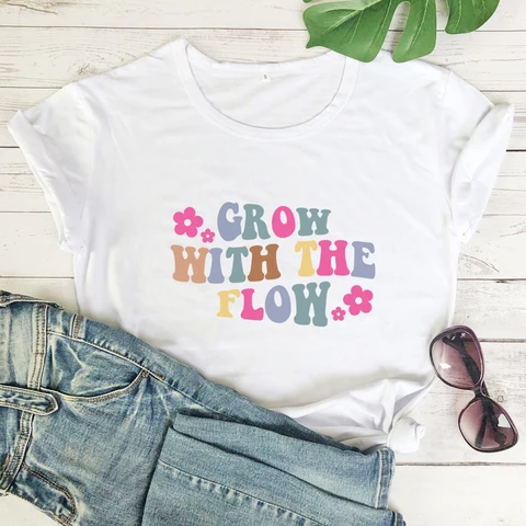 Футболка цветная с цветочным принтом, модная женская футболка с коротким рукавом в стиле бохо