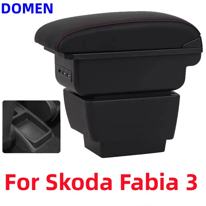 

For Skoda Fabia 3 Armrest For Skoda Fabia III Combi Car Armrest box Retrofit parts Storage box car accessorie 2015-2020