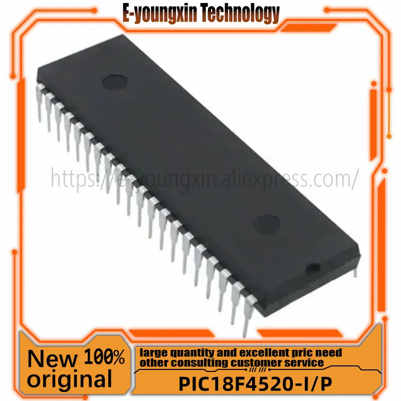 

Free Shipping PIC18F4520-I/P 18F4520-I/P 18F4520 DIP-40 New original IC