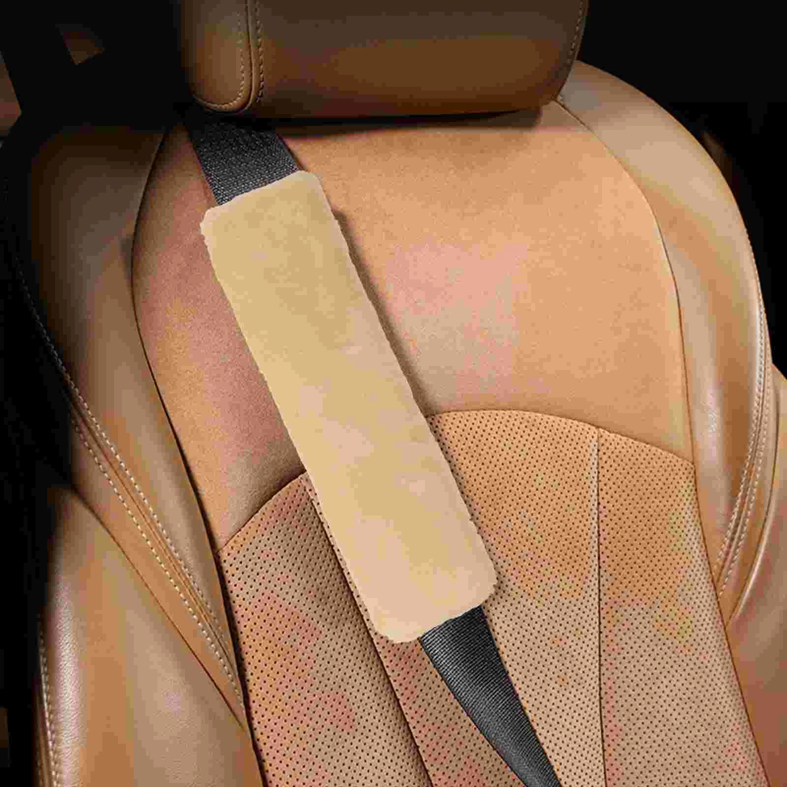 

2 Pcs Seat Belt Shoulder Cover Car Accessories Neck Cushion Women Strap Covers Protector Plush Seatbelt Stuff