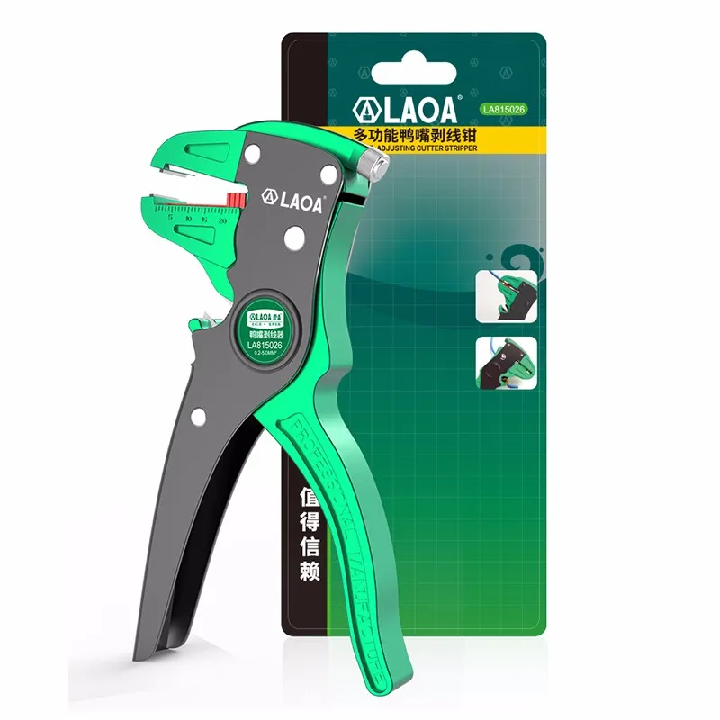 

LAOA Automatic Wire Cutters Universal Duckbill Stripping Pliers Cable Crimper Strippers Taiwan MultiTools