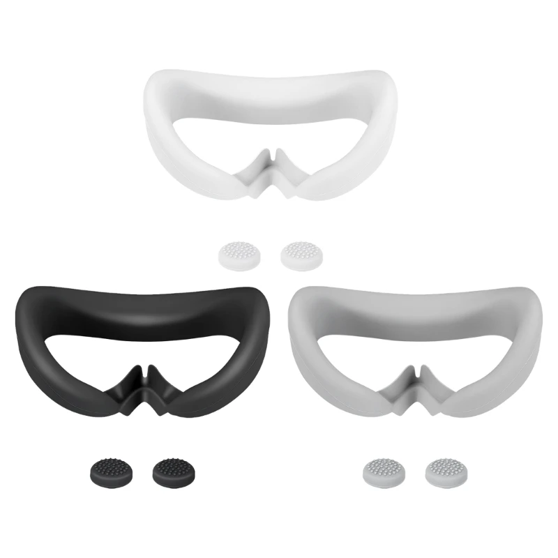 

Resilient Facial Vent Soft Interface for Pico 4 VR Rocker Cover Sweat-Proof Silicone Face Cover VR Headset Accessories