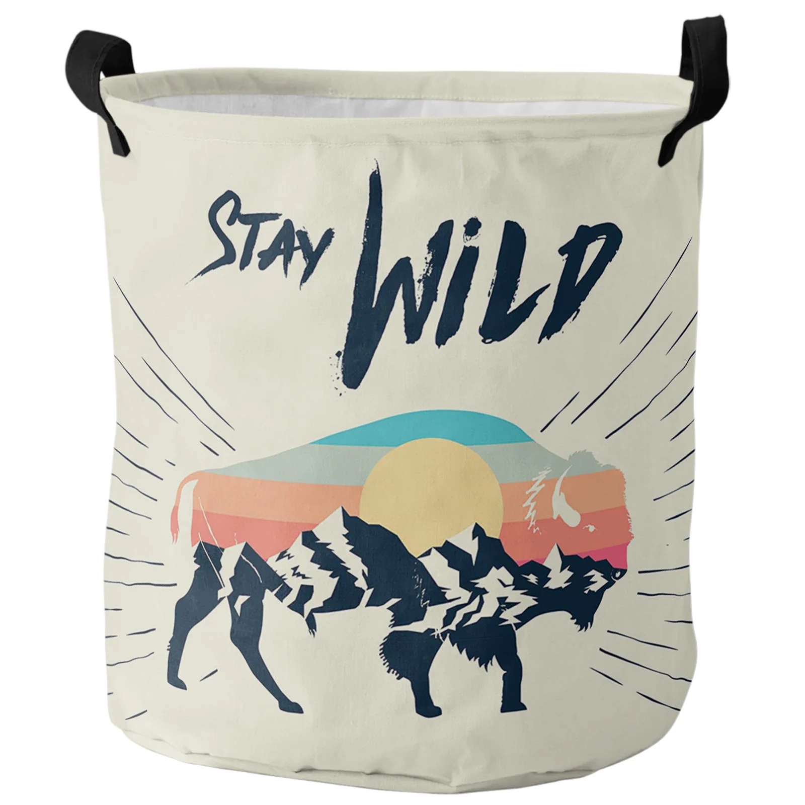 

Складная корзина для белья Cow Mountain Sunrise, органайзер для игрушек, корзина для грязной одежды, корзины для хранения