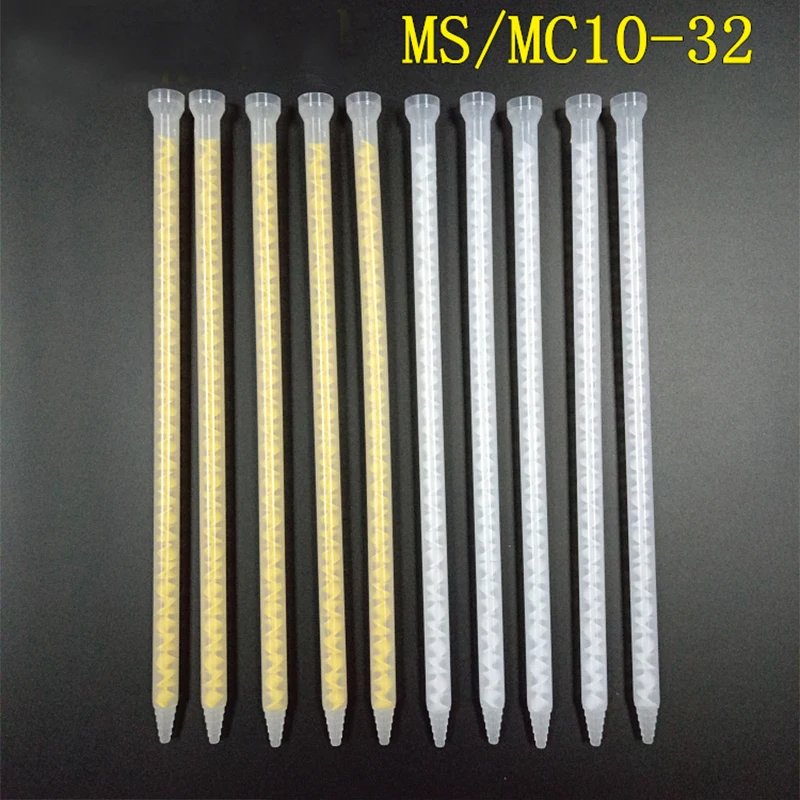 MC/MS10-32 пластиковый полимерный статический миксер, колокольчик, 32 элемента, смешивание, фотоэлемент для двойной упаковки, эпоксидный картридж Epoxies