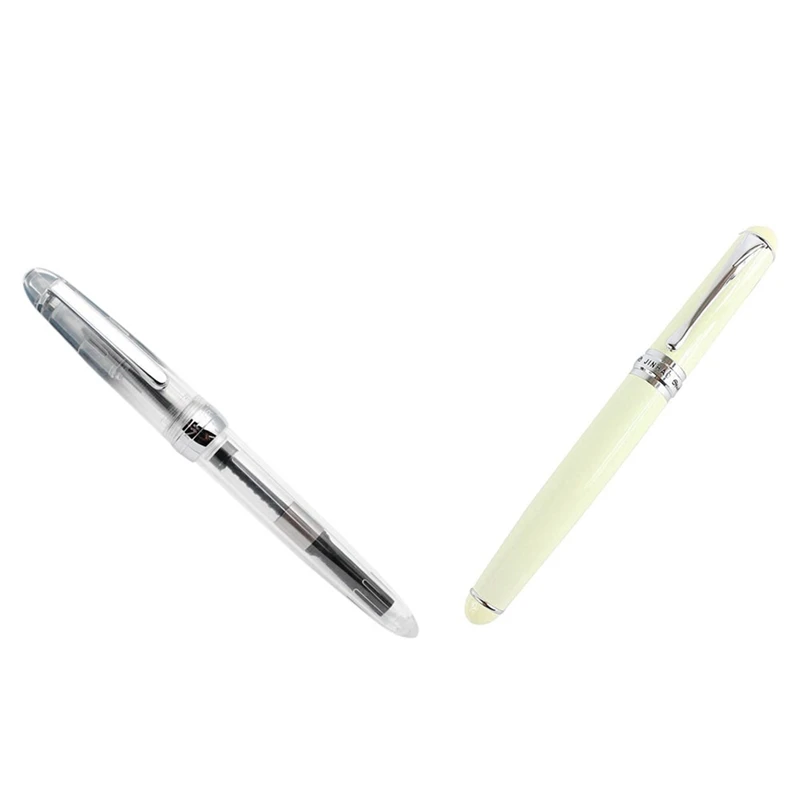 

Перьевая ручка Jinhao 1 шт. X750 для каллиграфии, элегантная белая и перьевая ручка 992 прозрачная белая