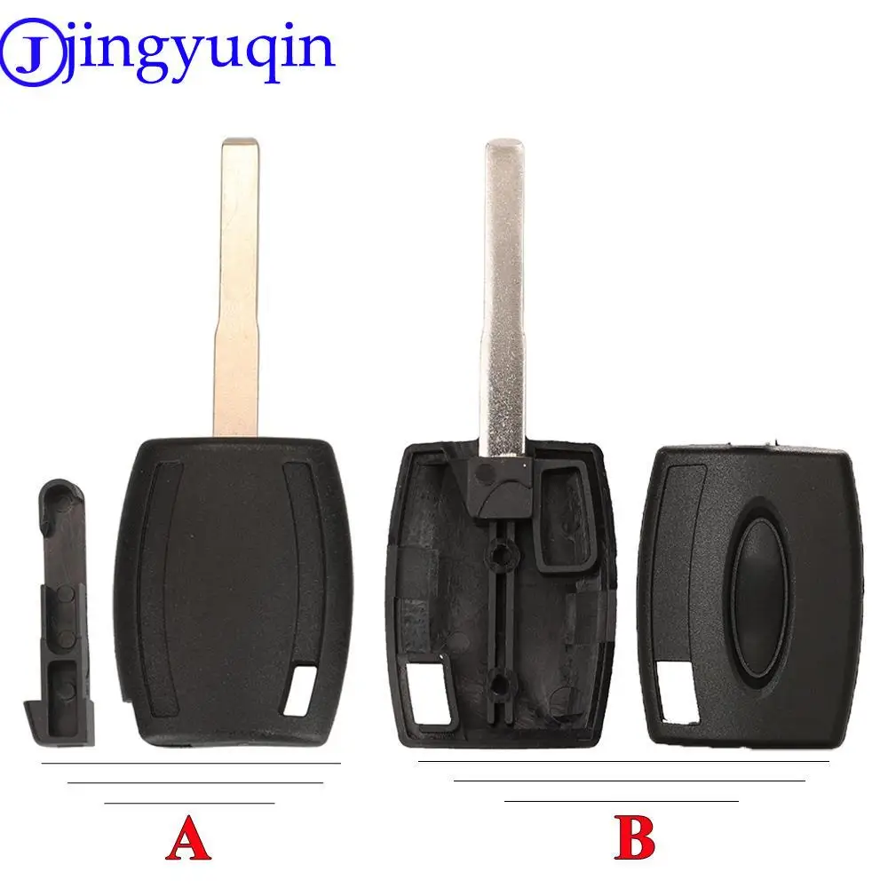 

jingyuqin 10pcs Transponder Key Case HU101 Key Fob Shell For Ford Fiesta Mondeo Focus C-Max S-Max Galaxy Kuga Car Styling