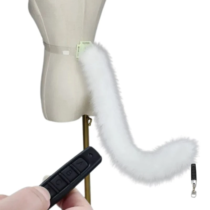 Электрические подвижные лисы волки кошки хвост для детей и взрослых Хэллоуин