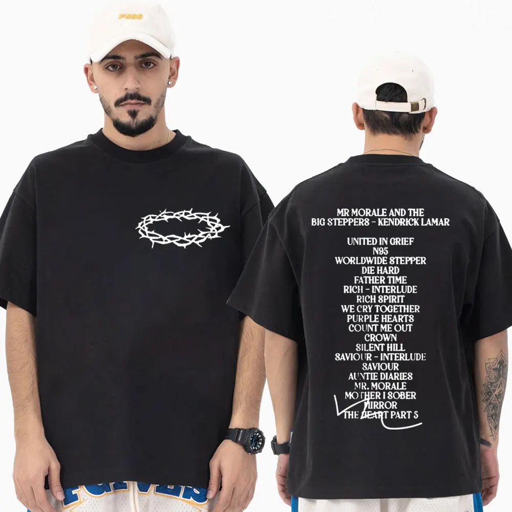 

Rapper Kendrick Lamar T Shirt Mr. Morale and The Big Steppers Music Album Print T-shirts Summer Casual Oversized T Shirts Unisex