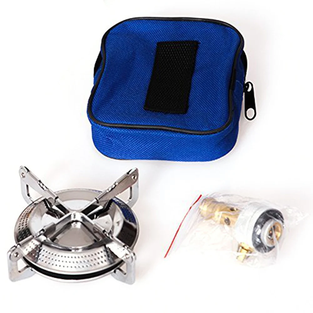 Плита для кемпинга портативная мини-горелка из нержавеющей стали газовая плита