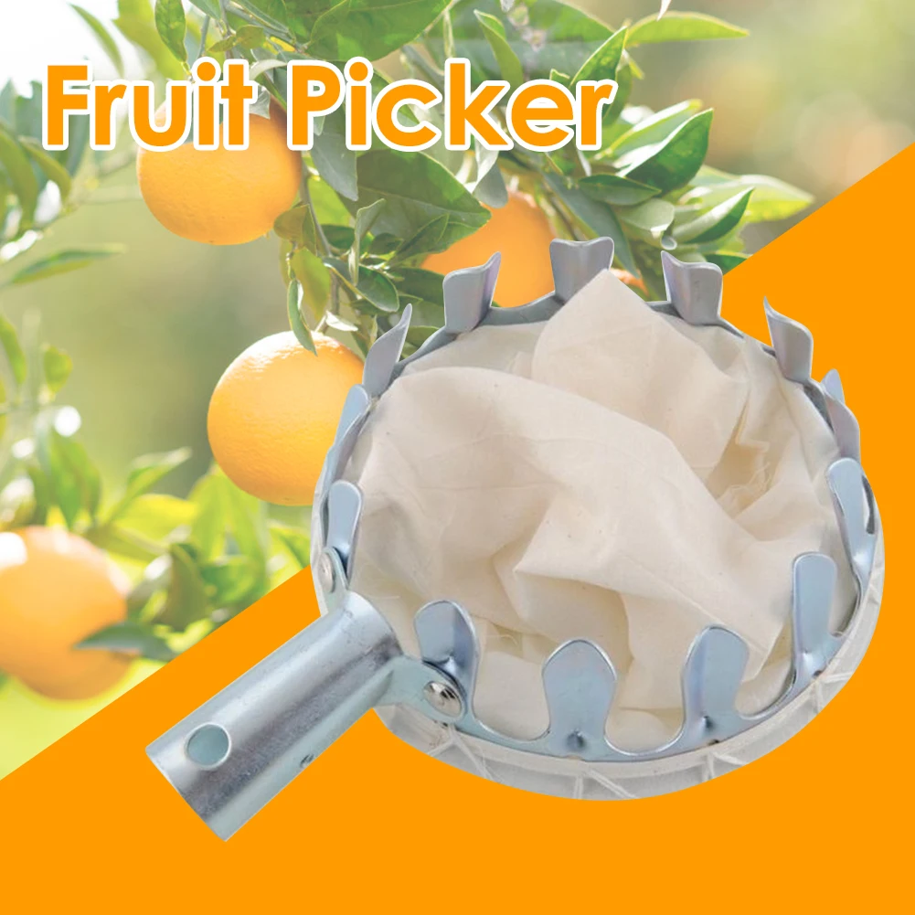

Fruit Picker Head Horticultural Metal Farm Catcher Device Orange Pear Peach Metal Collection Picking Tools for Garden