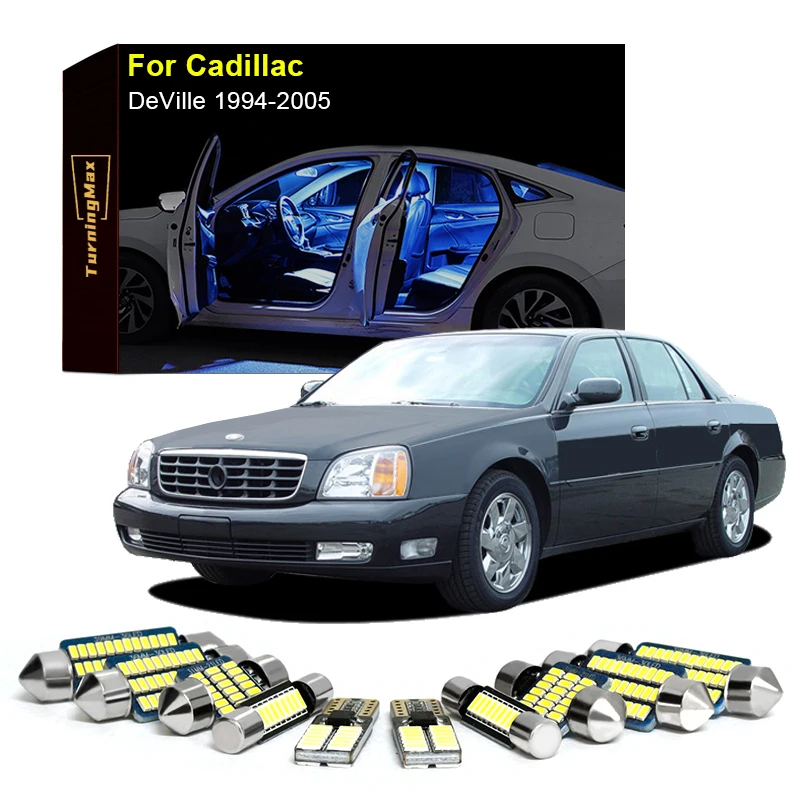 

Canbus Interior Lighting LED Bulbs Package For Cadillac DeVille 1994-2005 Trunk Dome Map Indoor Lamps Lights Car Accessories Kit