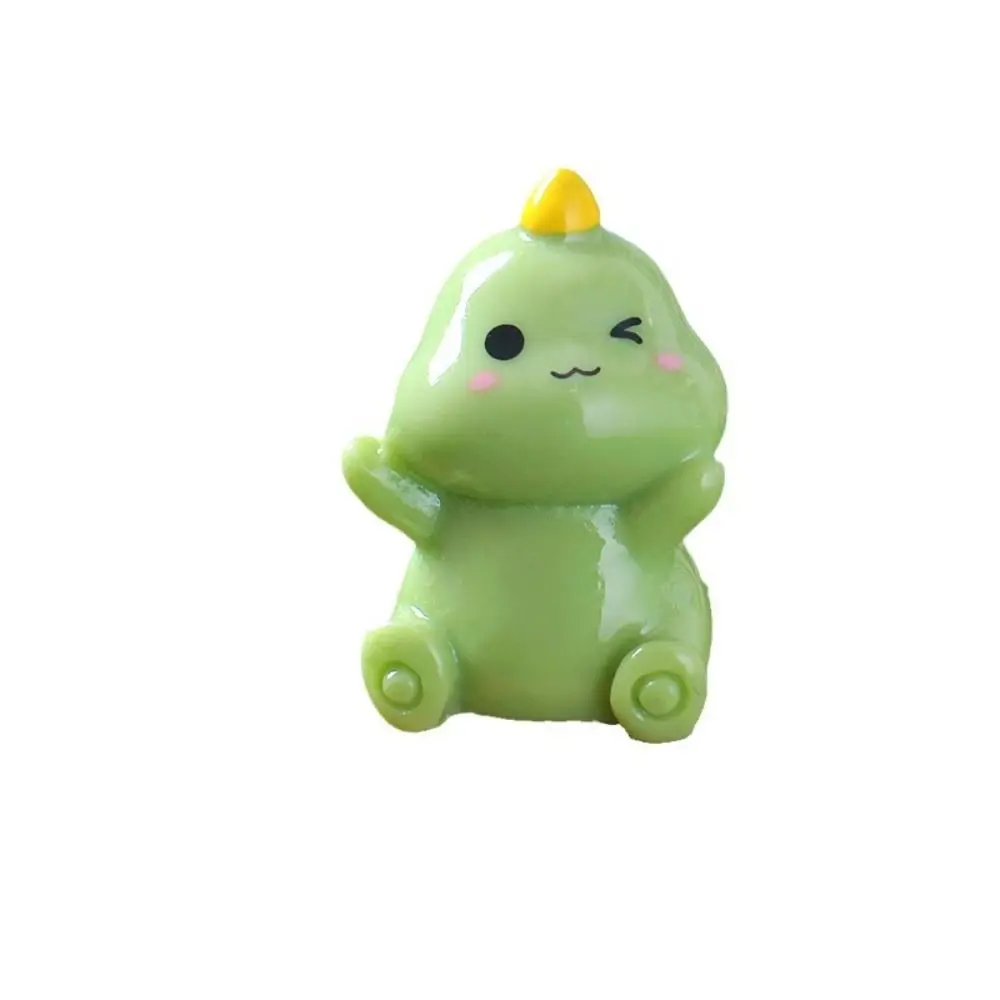 Cartoon Mini Dinosaur Ornament Simulation Cute Figurines Miniature DIY Resin Crafts Statue