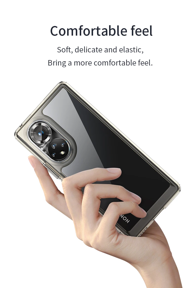 For Honor 50 Case Honor 50 Nova 9 Pro Cover Coque Fundas Hard Clear Translucent Soft Frame Shockproof Phone Bumper Honor 50
