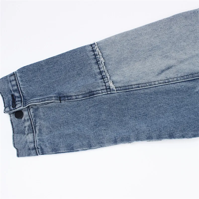 Женская джинсовая куртка в стиле пэчворк повседневная винтажная с длинным