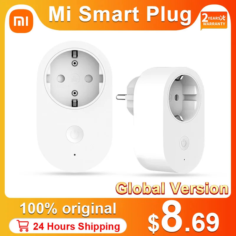 

Global Version NEW Xiaomi Mi Smart Plug WiFi 16A EU Power Adapter Mi Home App Wireless Switch Socket Extension Remote Control