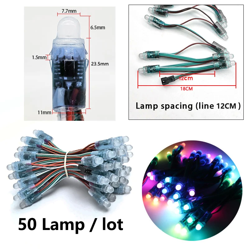 

Светодиодный модуль Lebeisenf 12 мм RGB 50 шт.