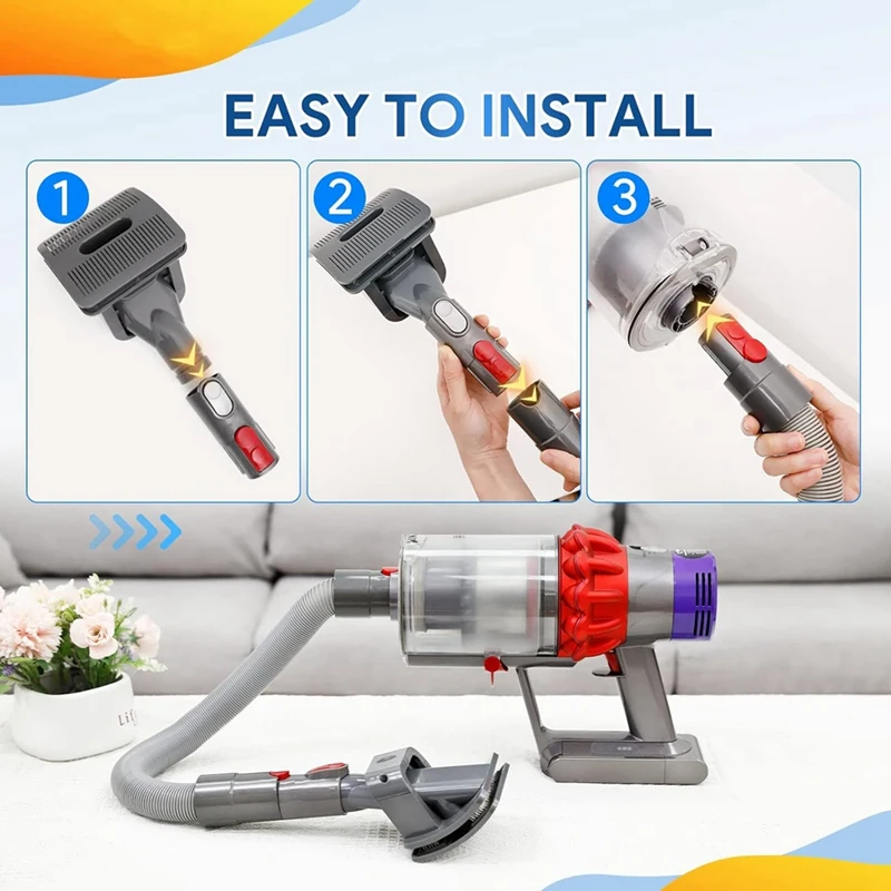 Аксессуары для Dyson Vacuum V7 V8 V10 V11 V15-щетка шерсти собак вакуумное приспособление с