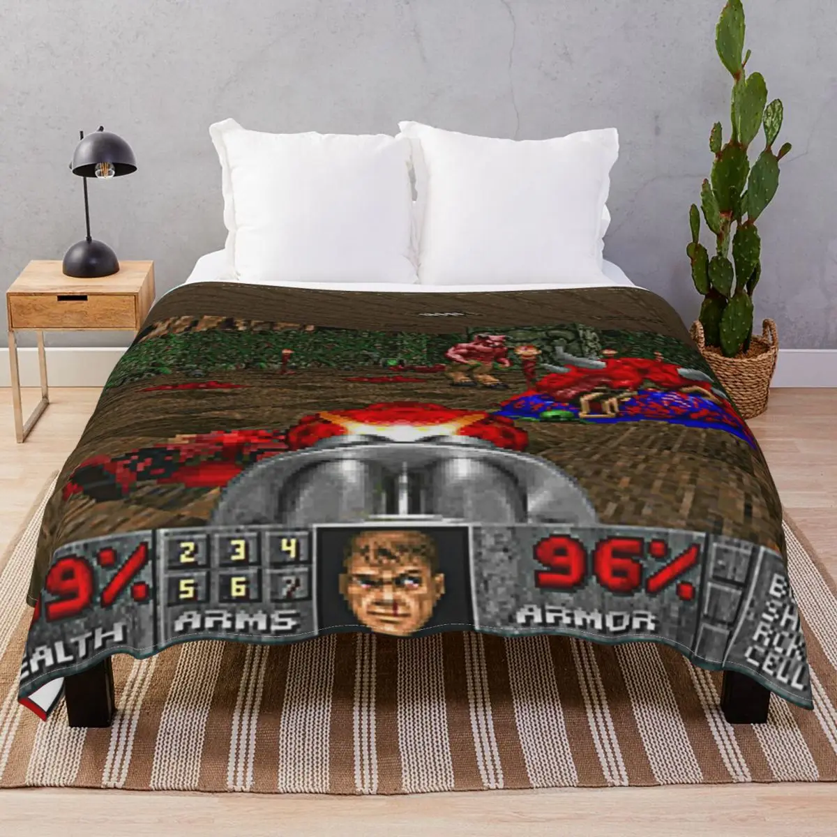 DOOM I Blanket Flannel Autumn Warm Throw Blankets for Bed Sofa Travel Office