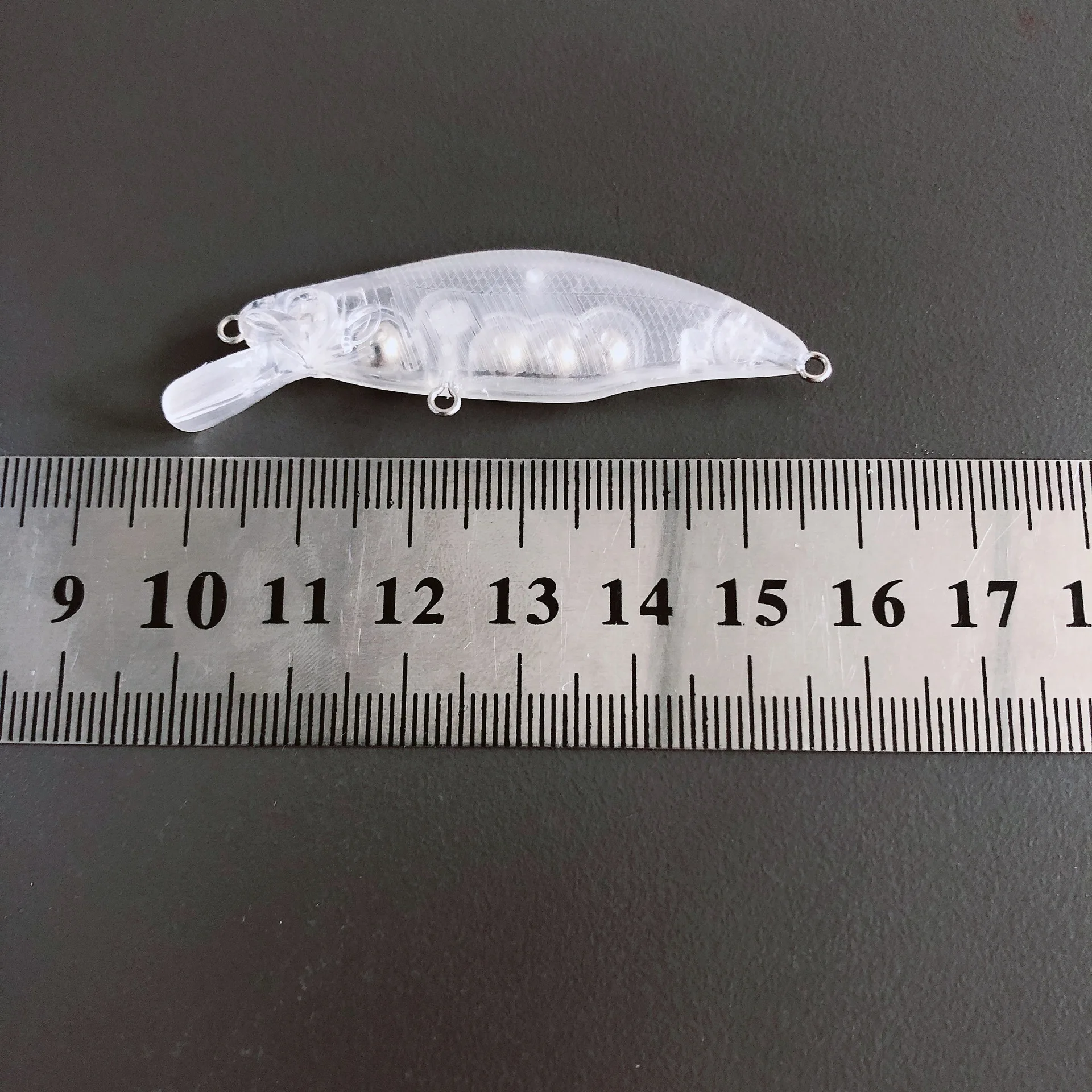 

Mini Unpainted Slow Sinking Minnow Blank Lure No Hooks With Eyes 3.65g/50mm Swimbait Artificial Fake Hard Bait Pike Trout Tackle