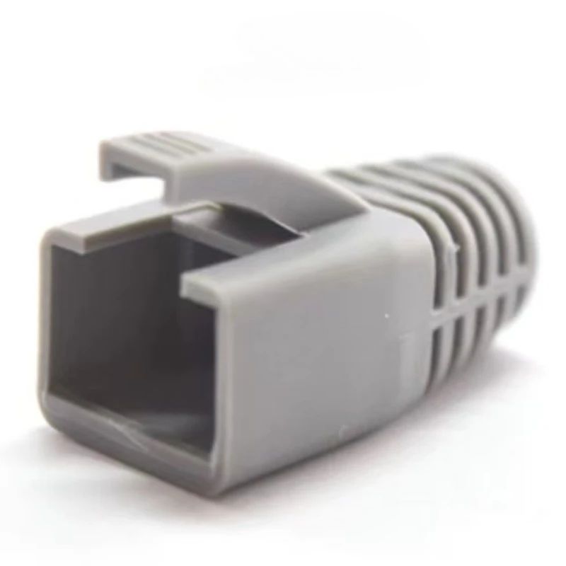 Фото 10 шт. защитных колпачков RJ45 для сетевых кабелей Cat6a/Cat7, разноцветные защитные чехлы из ТПУ для разъемов Ethernet Cat 7 №3