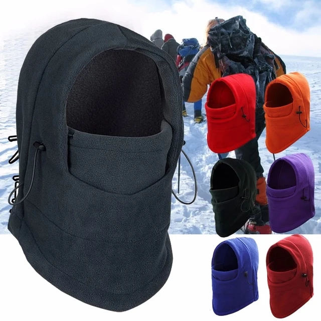2021 New Fashion Warm Cap Winter Men Women Hats Waterproof Thermal Fleece Balaclava Hat Hooded Neck Warmer Hiking Scarves Hats 2