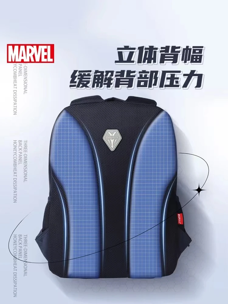 2022 Disney School Bag For Boys Primary Student Shoulder Orthopedic Backpack Iron Spider Man Captain America Kids Gift Mochila