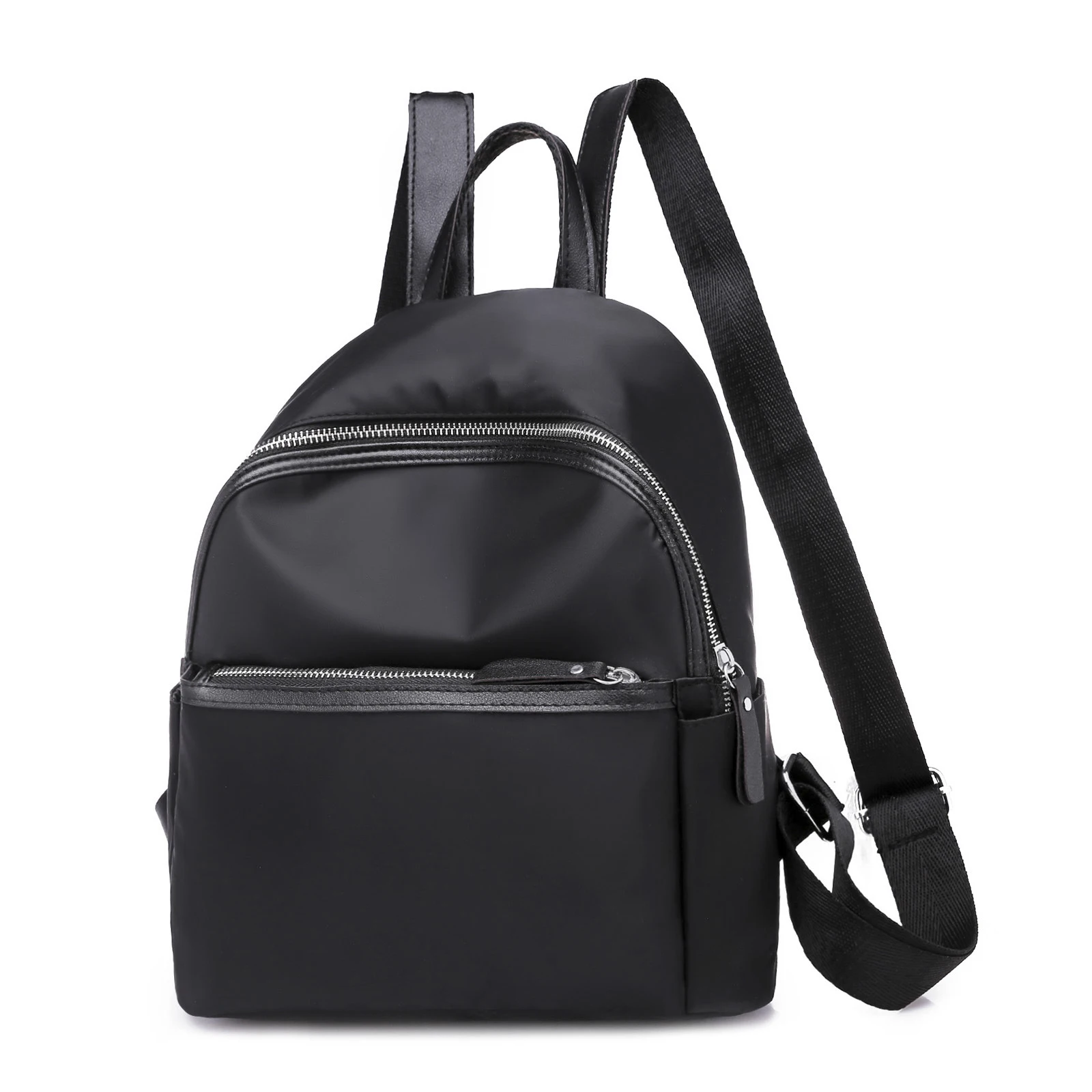 

Mini Business Backpacks Waterproof Nylon Women Backpacks Black Travel Backbag Casual Female Backpack Purse for Women Waterproof