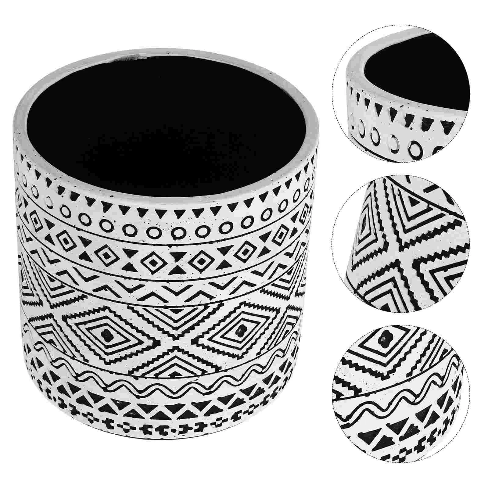 

Desktop Ceramic Planter Table Flowerpot Adornment Modern Style Flower Holder