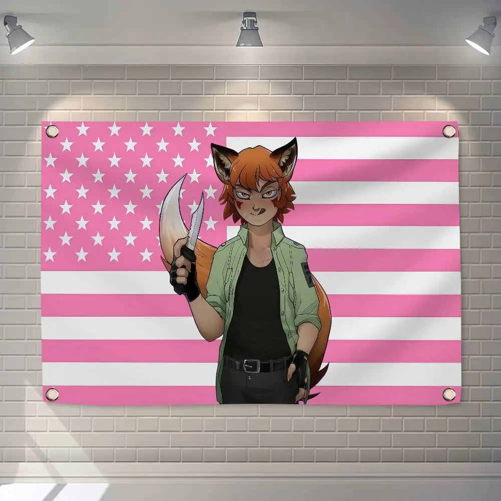 Флаг Game R-Ren Hana America 150x200см, 60x90см, для декора, улицы, пикника, вечеринки, дома, кемпинга, художественный подвесной баннер (art.: 3920db243fb58) - 3920db243fb58