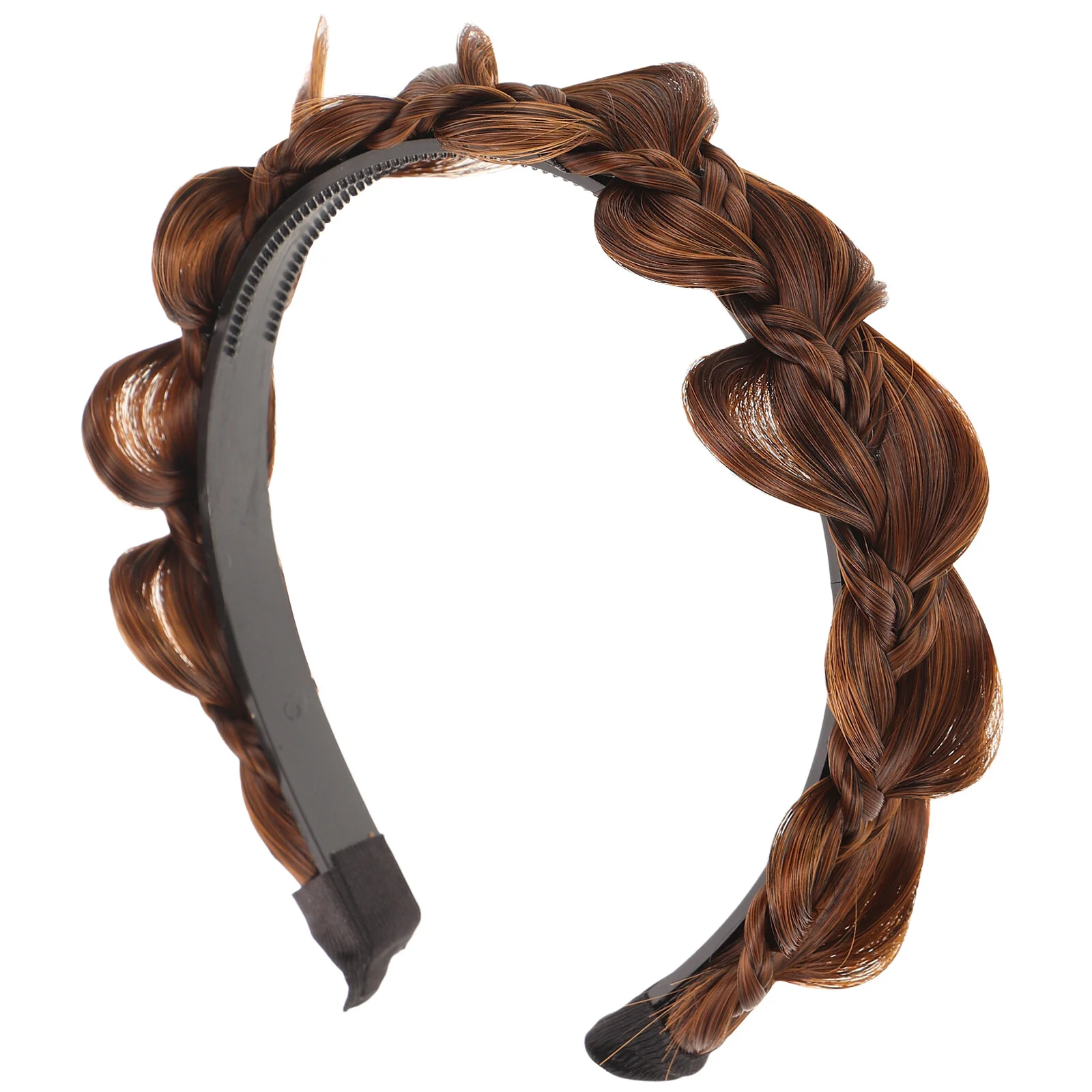 

Headband Women Hair Hoops Braided Black Headbands Weave Nonslip High Temperature Wire Women's Girls