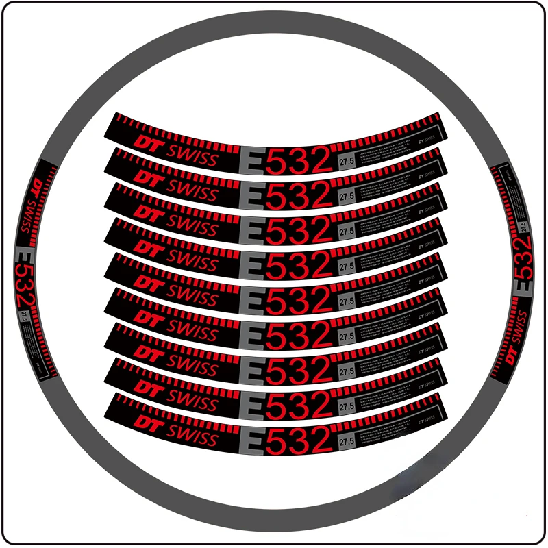 

DT 532 Mountain Bike Rim Sticker width 20mm Road Wheel Decal MTB Rim Decals 24 26" 27.5" 29" 700C Universal Cycle Accessories