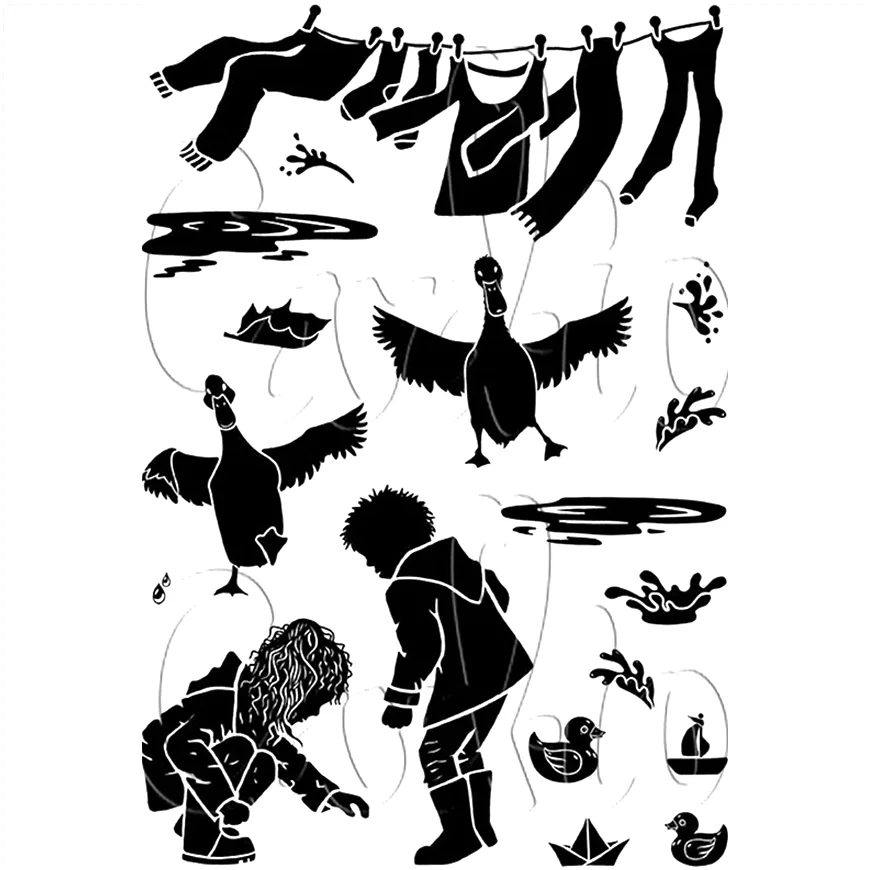 

Новинка 2023 г., прозрачный силиконовый штамп для фона/для скрапбукинга «сделай сам»/декоративный прозрачный штамп для фотоальбома