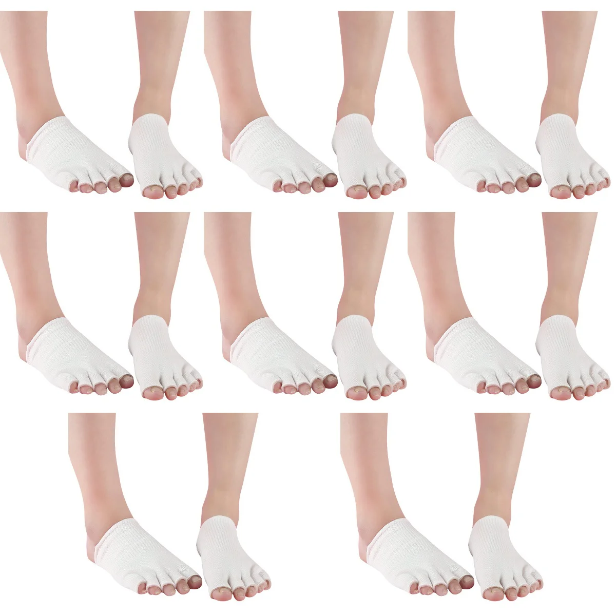 

8 Pairs Ladies Sock Non- Sock Non- Sock Non- Sock Non- Sock Moisturizing Socks Non- Open-toed Women's & Hosiery Gel