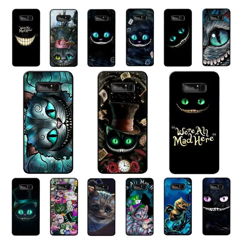 

Disney Alice in Wonderland Cat Phone Case for Samsung Note 5 7 8 9 10 20 pro plus lite ultra A21 12 02
