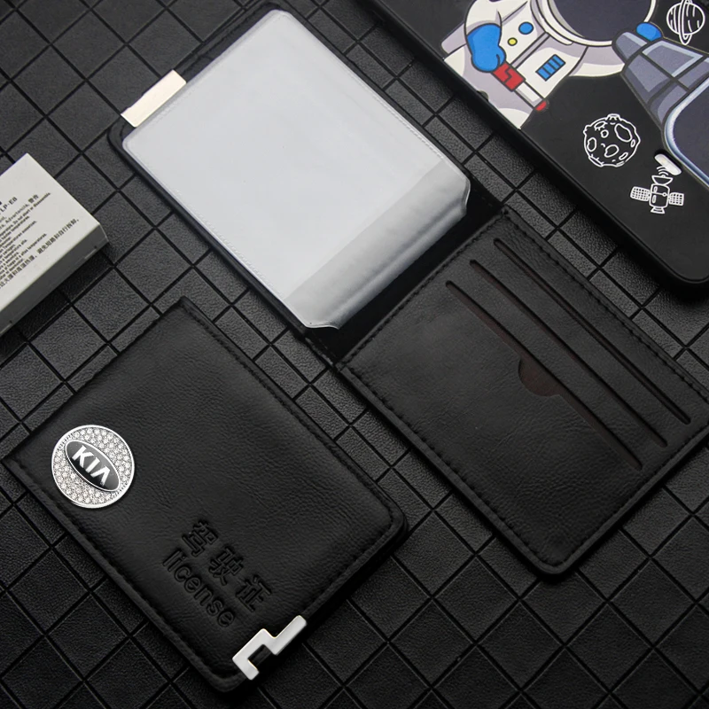 Кожаный Автомобильный Стайлинг сумка для водительского удостоверения Обложка