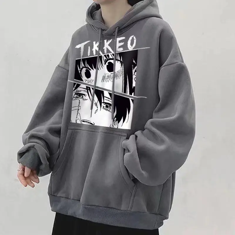 

Mens Haikyuu Sweatshirt Daily Streetwear Autumn and Winter Oversized Anime Hoodies Men Full Fleece Hoodie Men Clothing