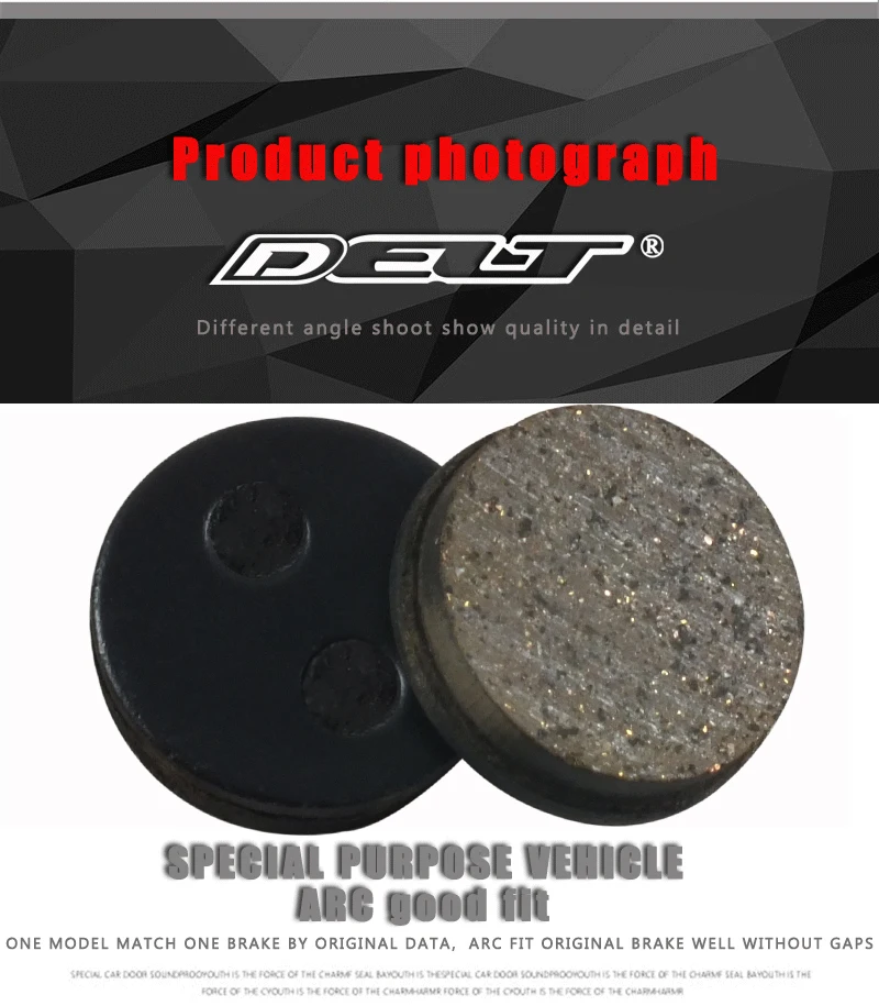 DELT 4-пары велосипедных дисковых тормозных колодок для ZOOM CMD-5 CMD-7 M365