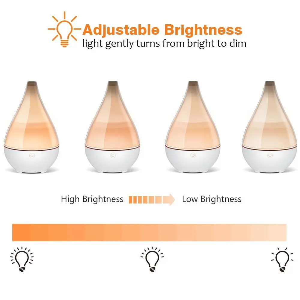 Ваза в форме крышки для диффузора эфирных масел, охлаждающий увлажнитель с прохладным туманом, ультразвуковой ароматерапевтический диффузор, уникальный бесводный автоотключатель на 200 мл.