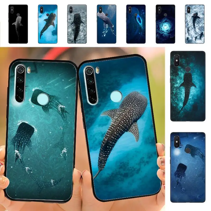 Ocean Whale Shark Phone Case for Redmi Note 8 7 9 4 6 pro max T X 5A 3 10 lite pro