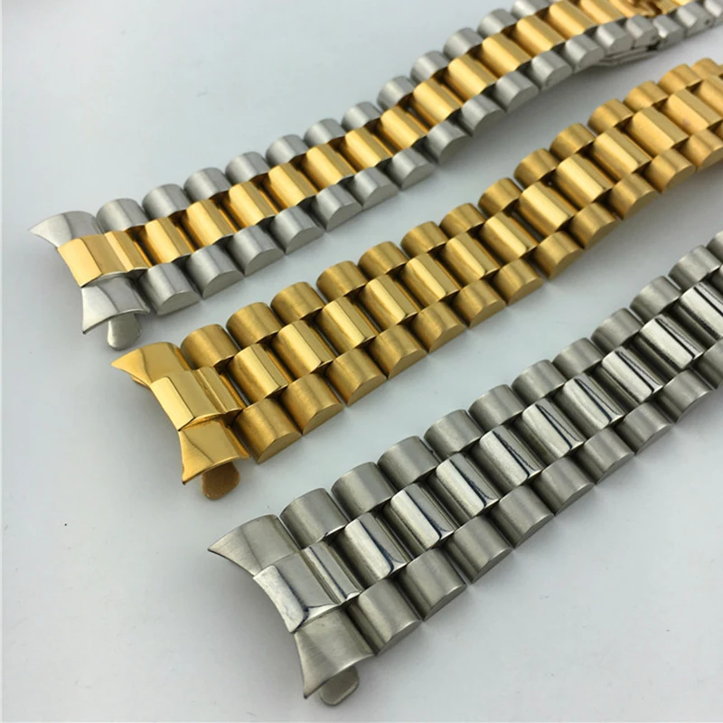 

Ремешок из нержавеющей стали для часов, Часовые аксессуары для Rolex, многовечный сменный браслет для мужчин, 17 мм 20 мм