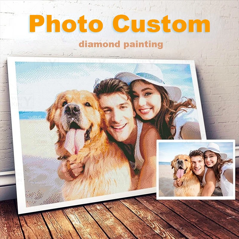 

Алмазная вышивка JIEME, фото на заказ, полностью круглая алмазная живопись, вышивка крестиком, наборы алмазной мозаики, подарок на день рожден...