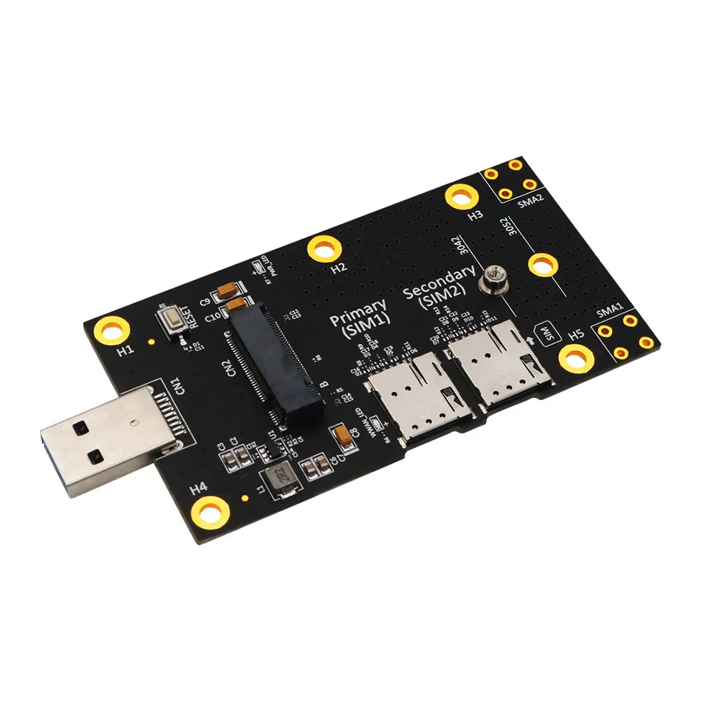 Новый адаптер M.2 M2 на USB 3 0 преобразователь считыватель карт слоты для двух SIM-карт