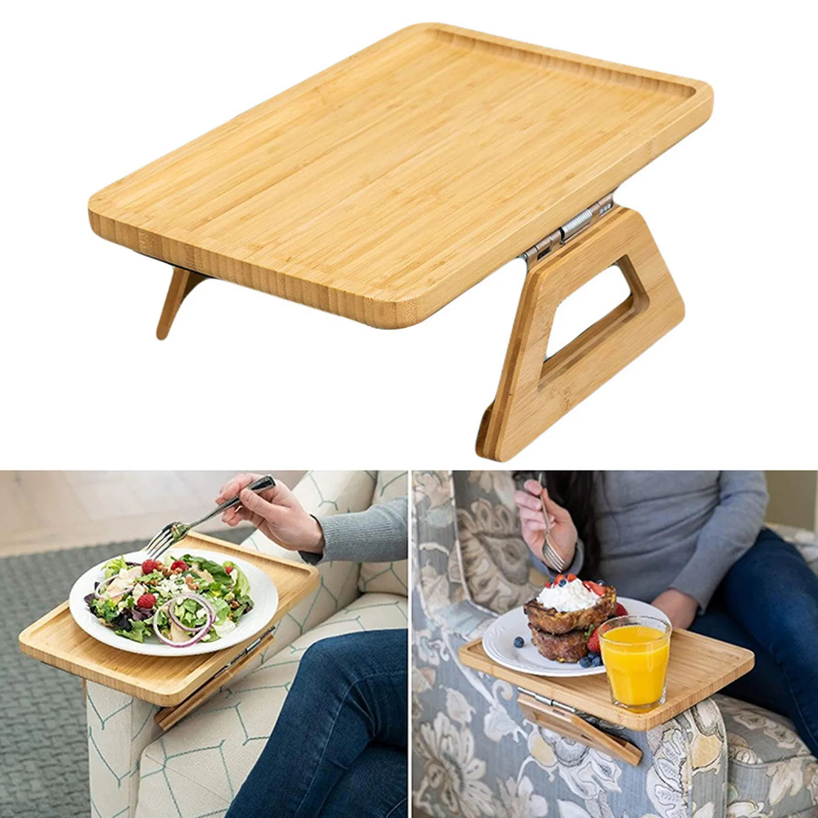 

Sofa Armrest Clip Table Tray Sofa Arm Clip Table Food Trays For Eating On Couch Food Trays For Eating On Couch Foldable Bamboo