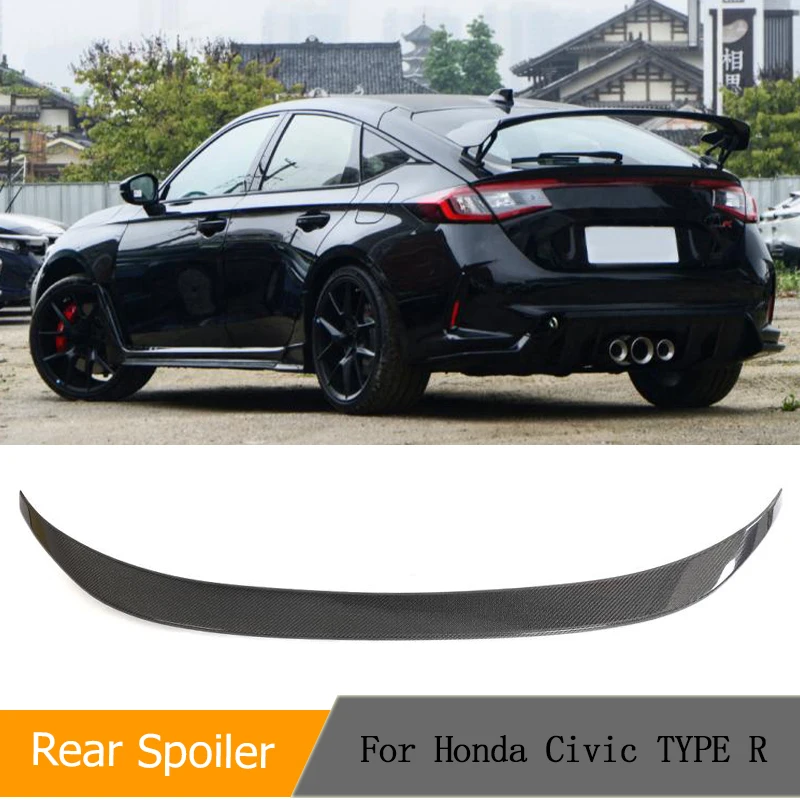 Задний спойлер багажника автомобиля из углеродного волокна для Honda Civic TYPE R Sedan 2022