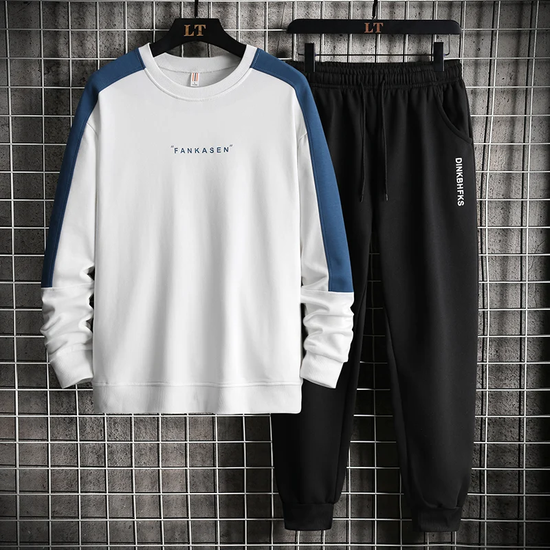 

Autumn 2022 Men's New Leisure Sports Suit Teenager Sports Leisure Two Piece Set