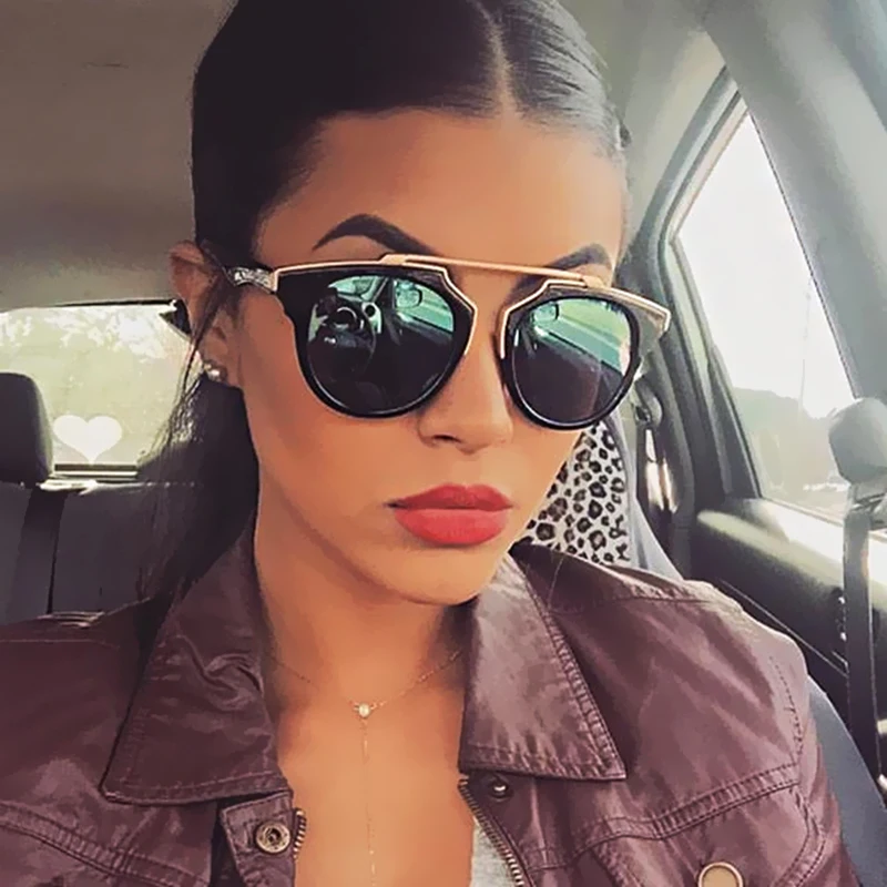 Популярные зеркальные солнцезащитные очки для мужчин и женщин Классические