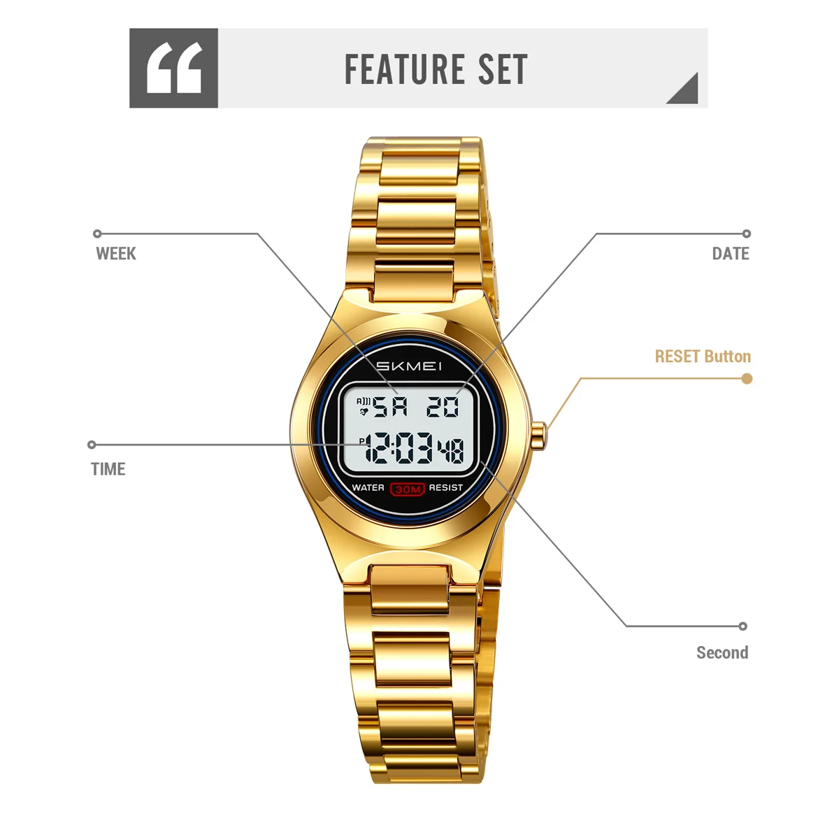 Skmei женские спортивные часы с хронографом стильная повседневная одежда